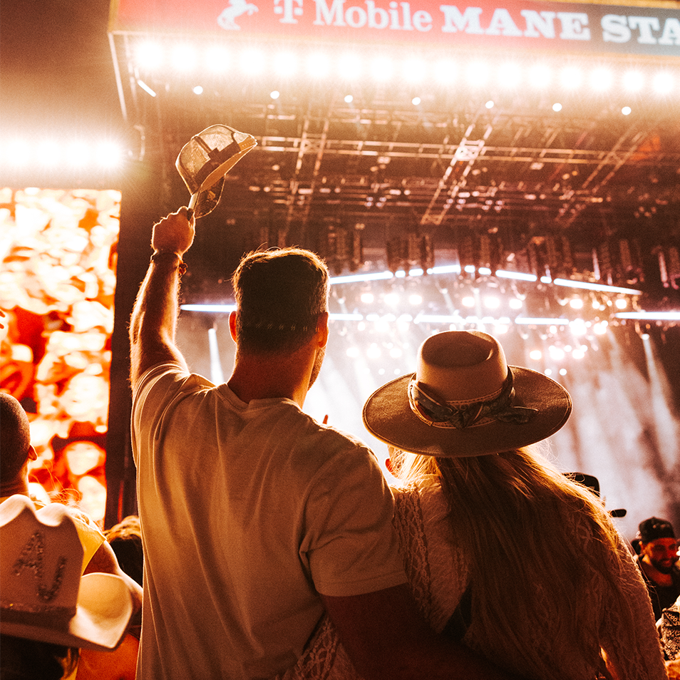 Couple enjoying performance