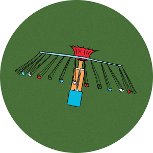Amusement park ride icon