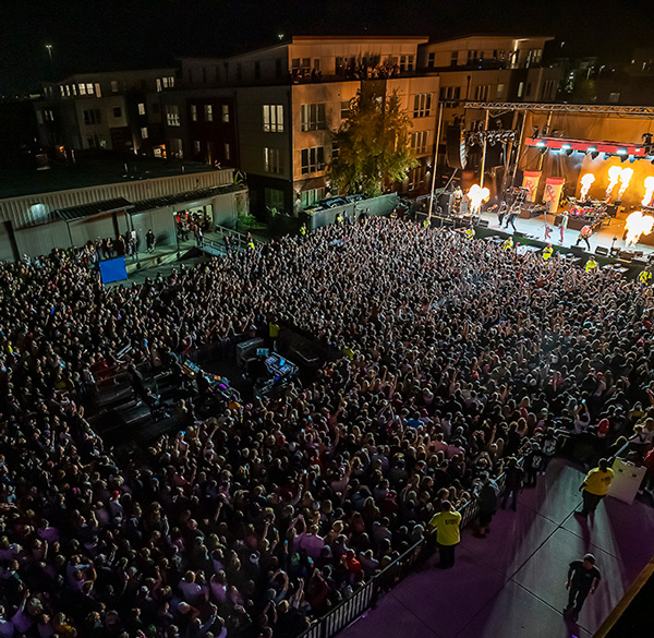 MGK at The Lot stage