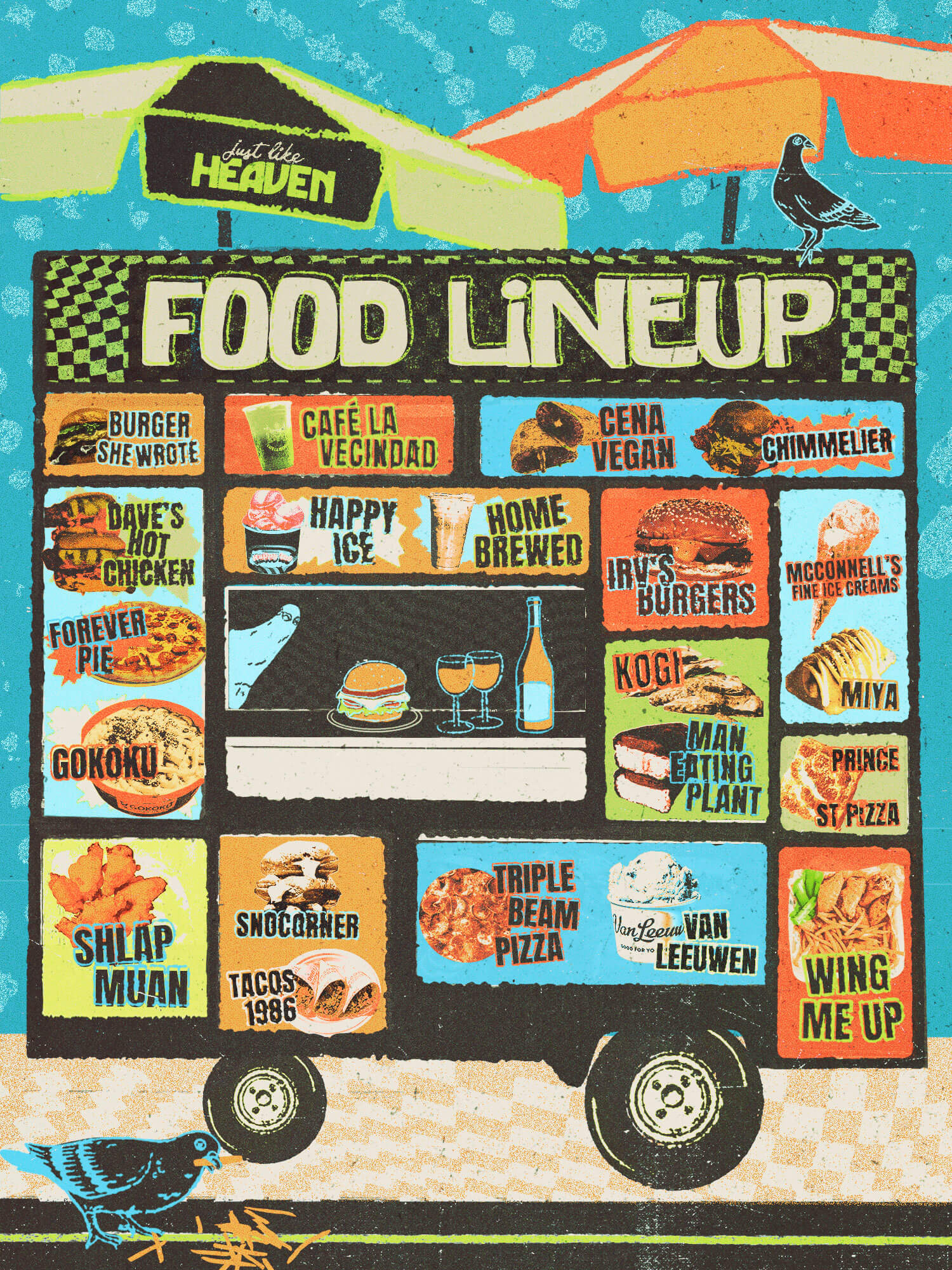 food lineup