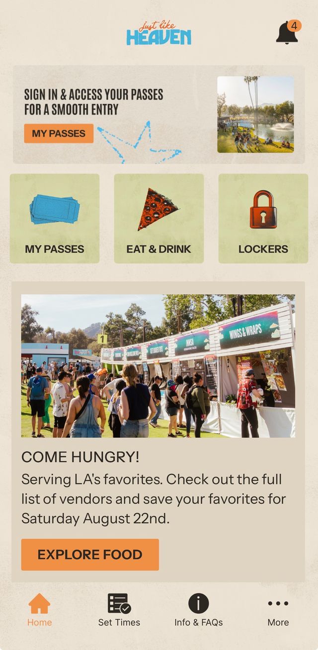 Festival App Home