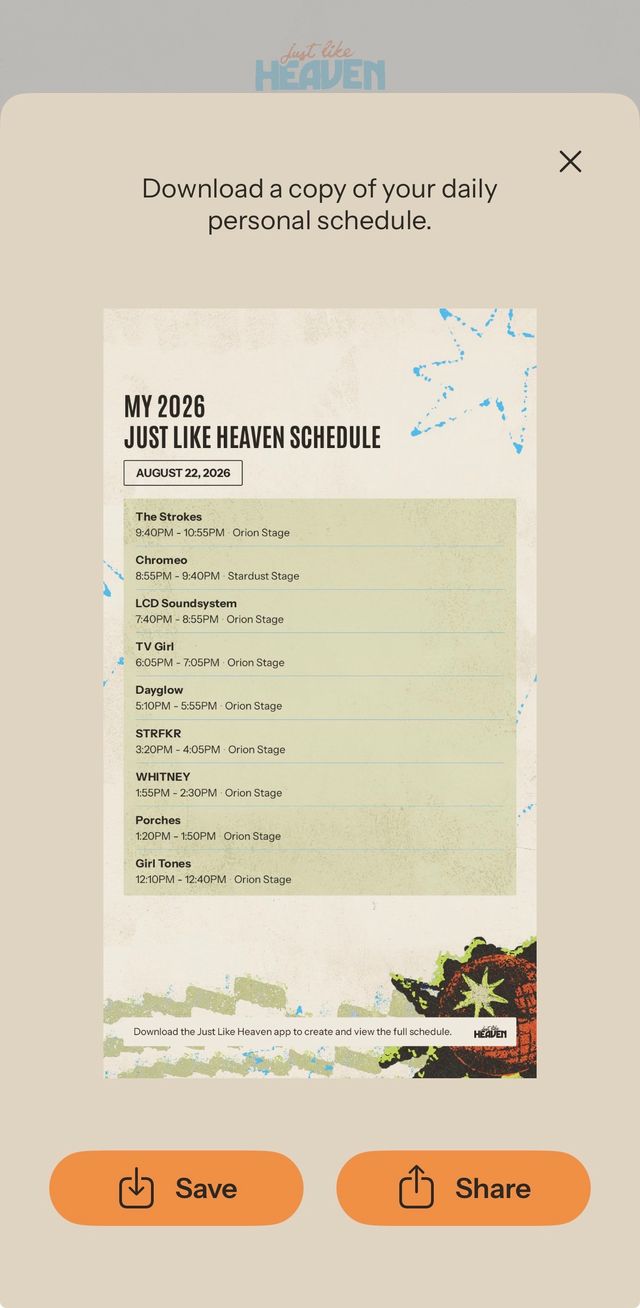 Festival App Register Completion