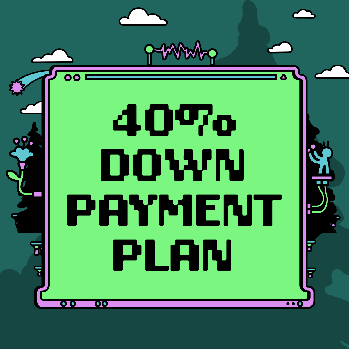 40% Down Payment Plan