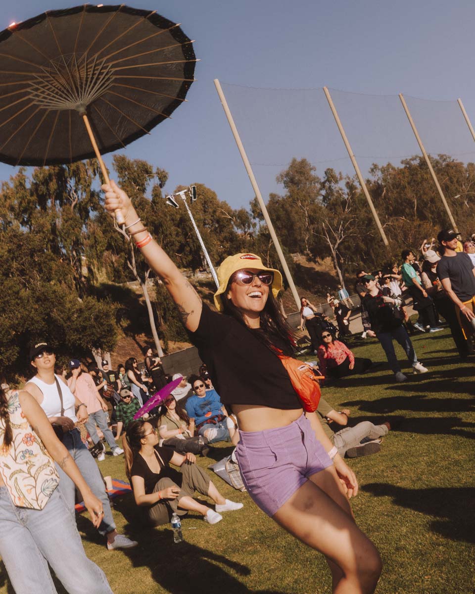 Woman Holding Parasol