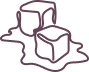 illustration of melting ice cubes