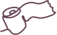 illustration of roll of toilet paper