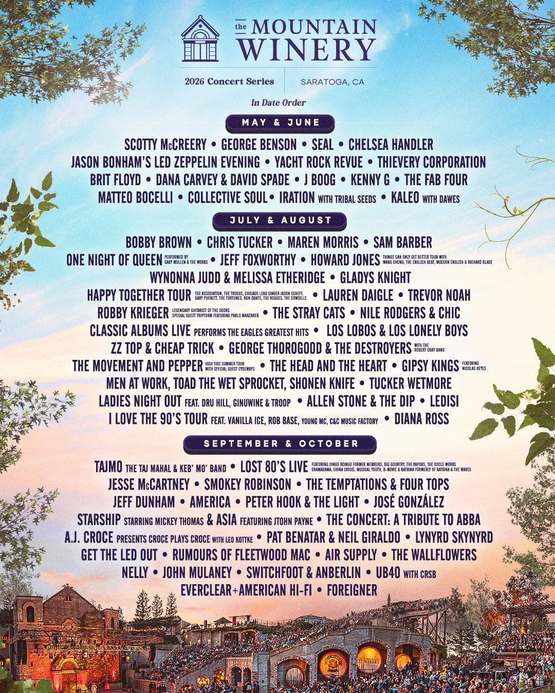 Concert Series Lineup Poster