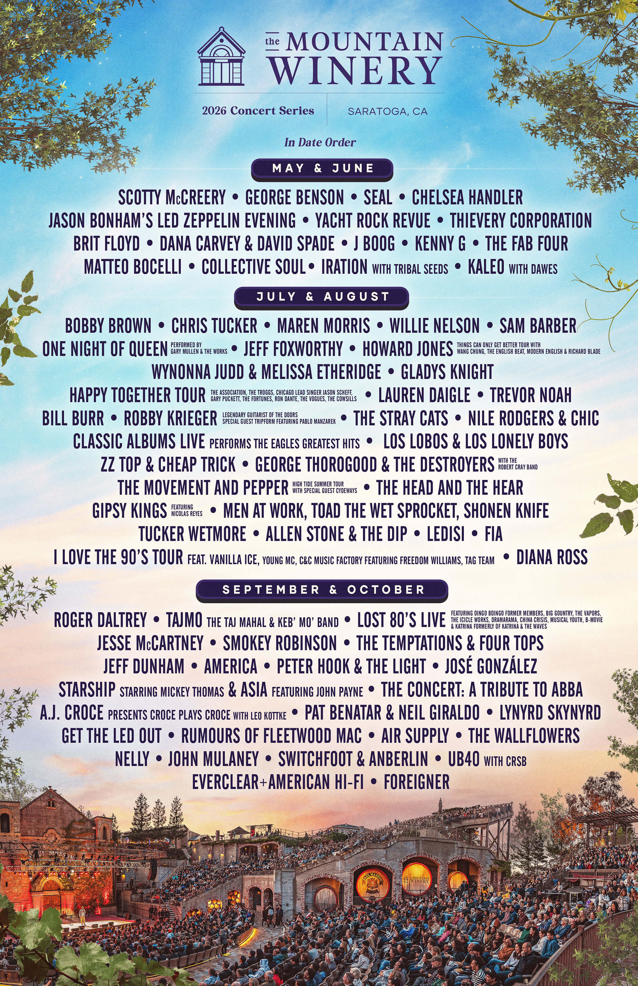 Concert Series Lineup Poster