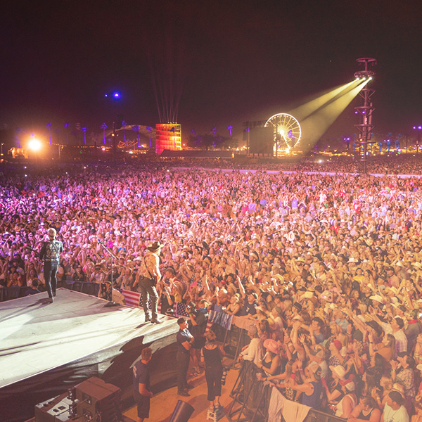 Crowd shot at Stagecoach