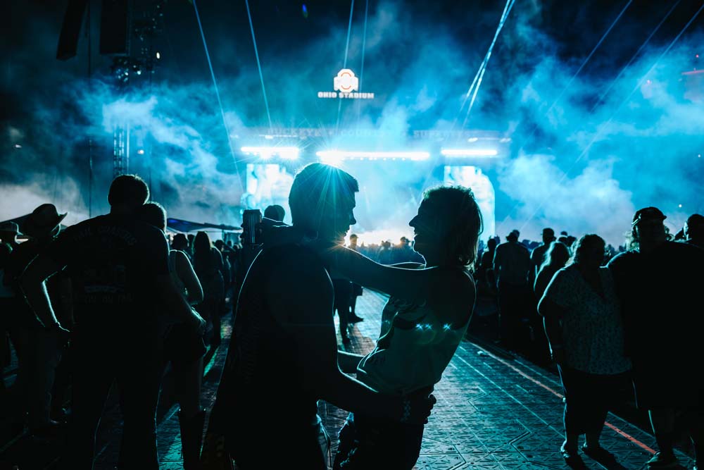 Silhouette of couple