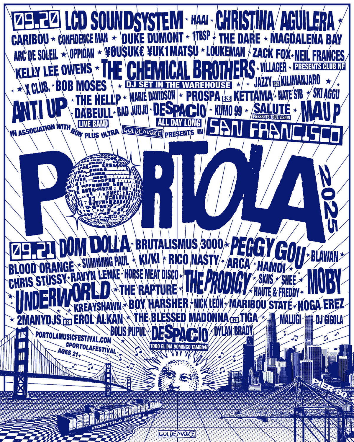 Portola 2025 Lineup Poster