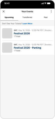 Festival App Register Completion