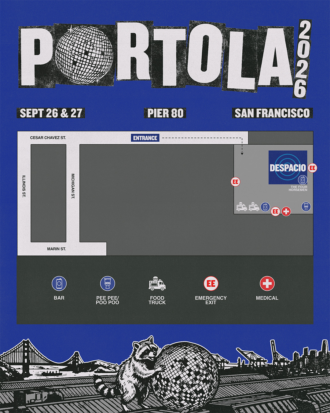 5th Birthday Despacio Extravaganza Map