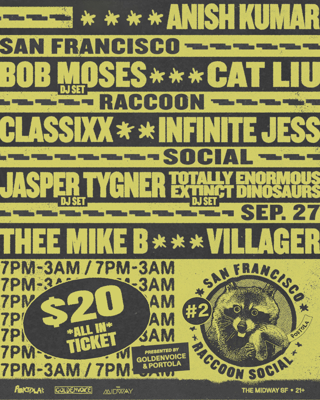 Raccoon Social Poster