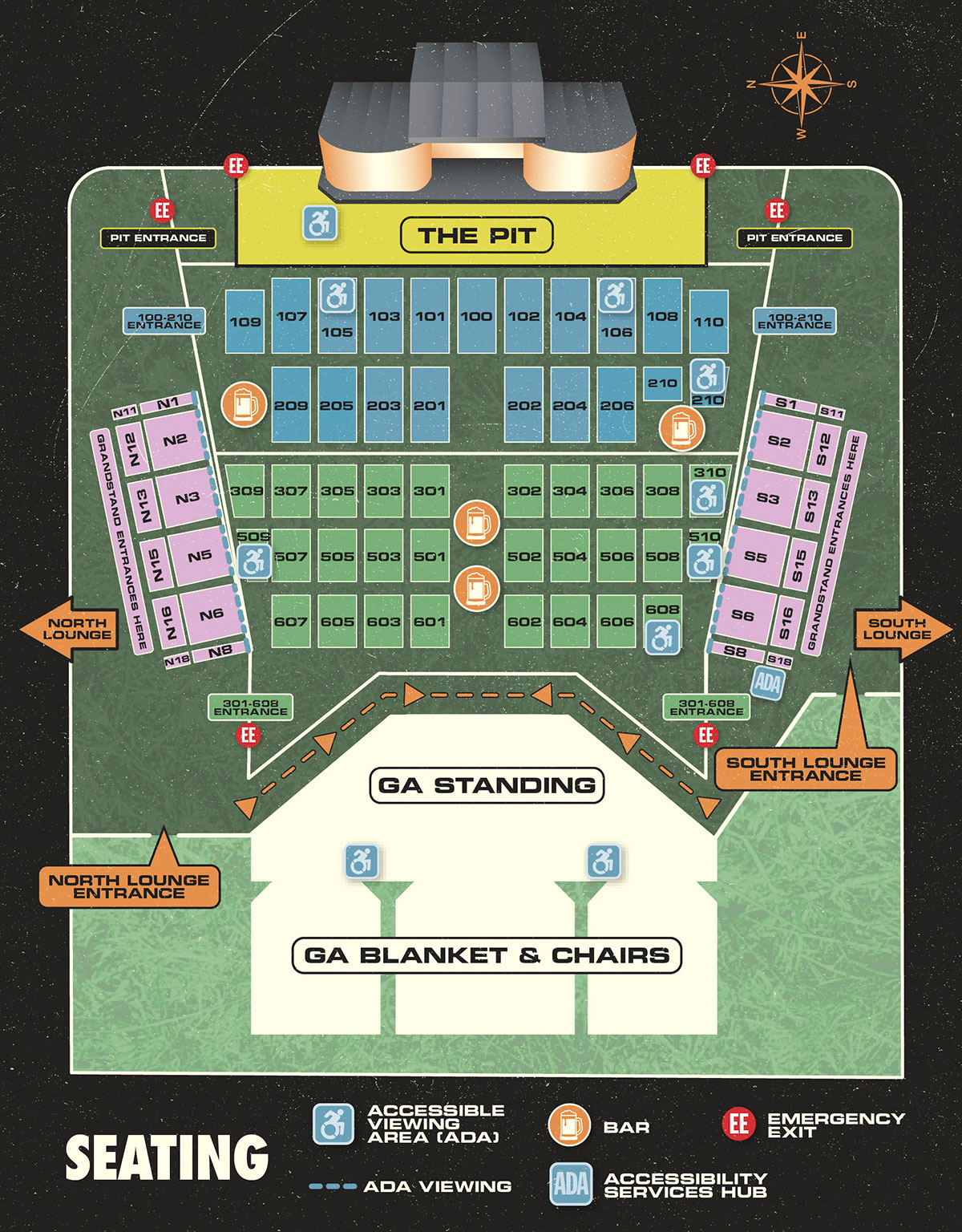 Seating & Maps