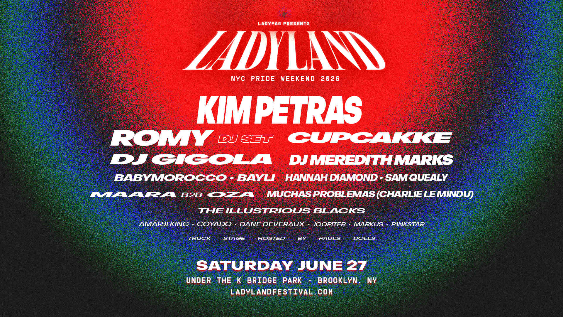 Ladyland Tour Poster