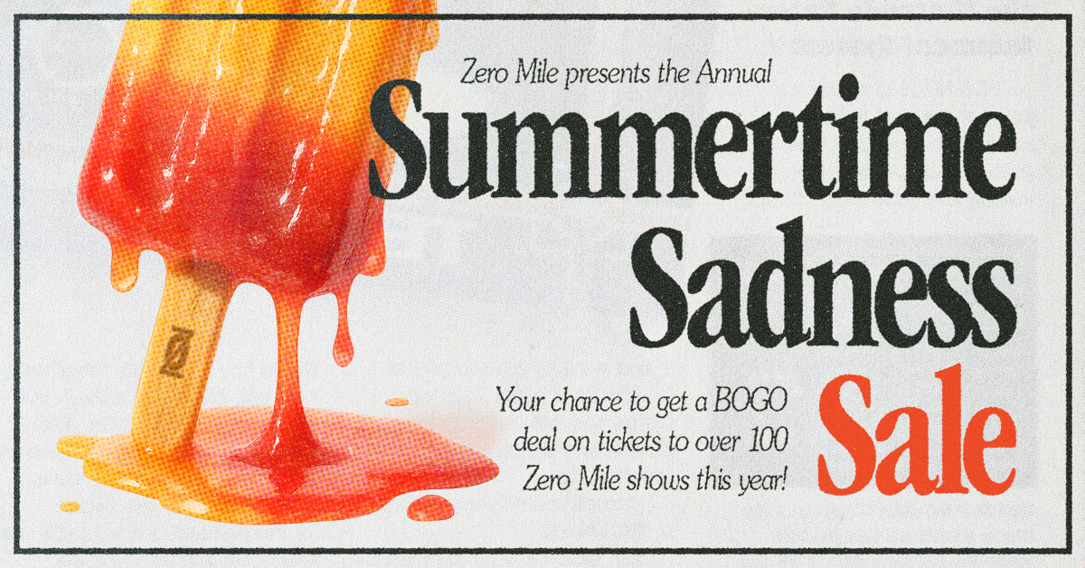 Zero Mile Summer Sale Admat