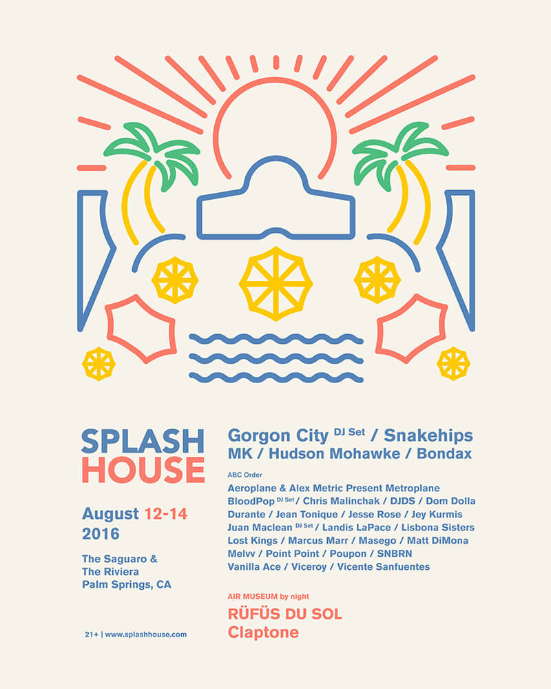 Splash House 2016 August poster