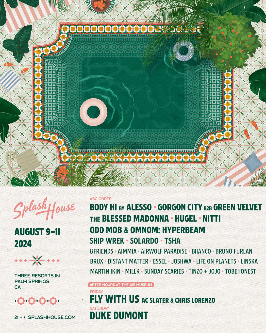 Splash House 2024 August Weekend 1 poster