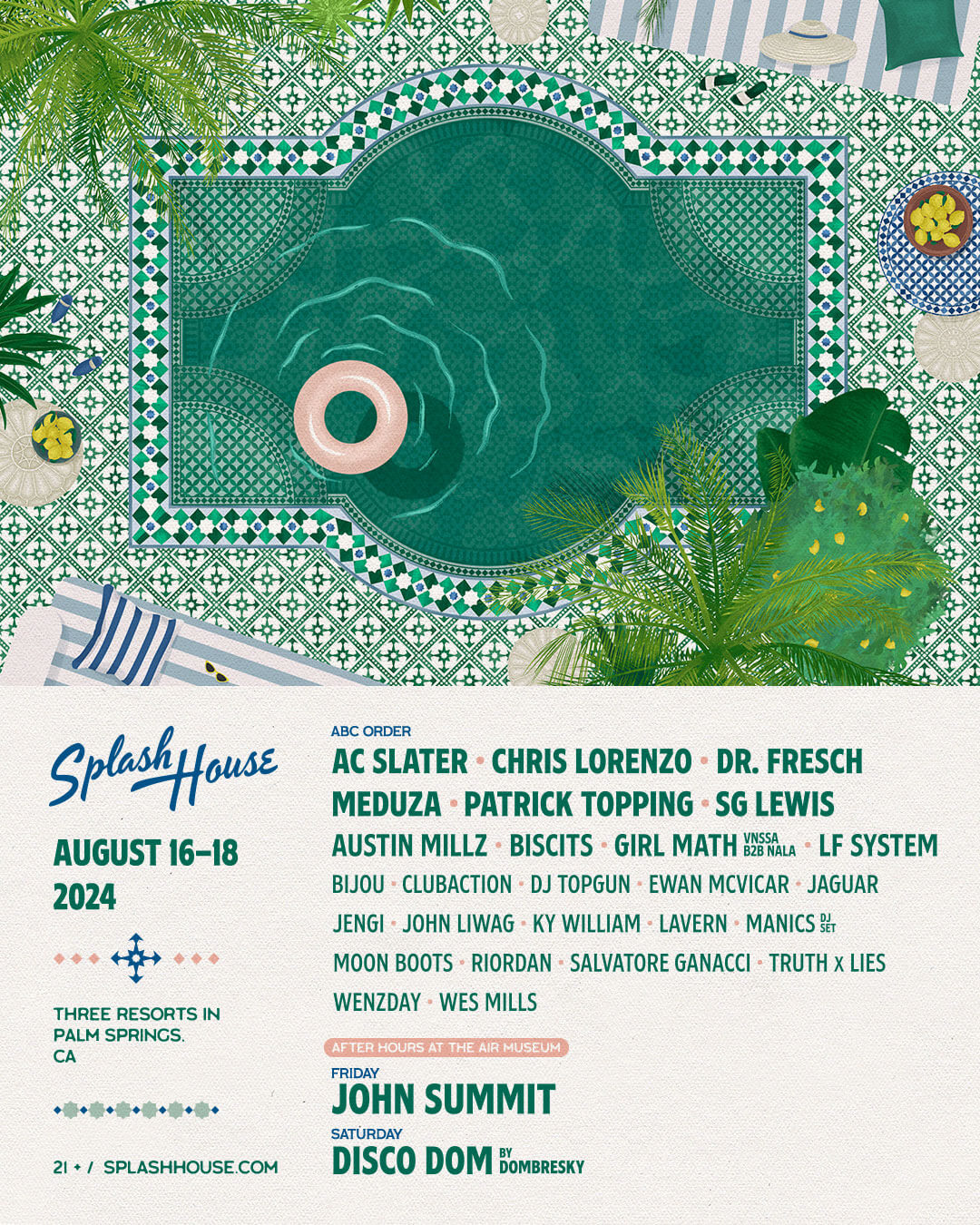 Splash House 2024 August Weekend 2 poster