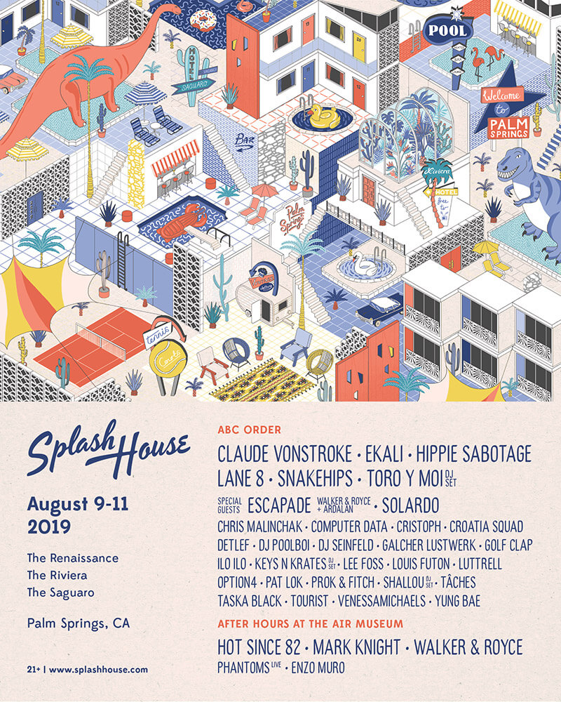 Splash House 2019 August poster