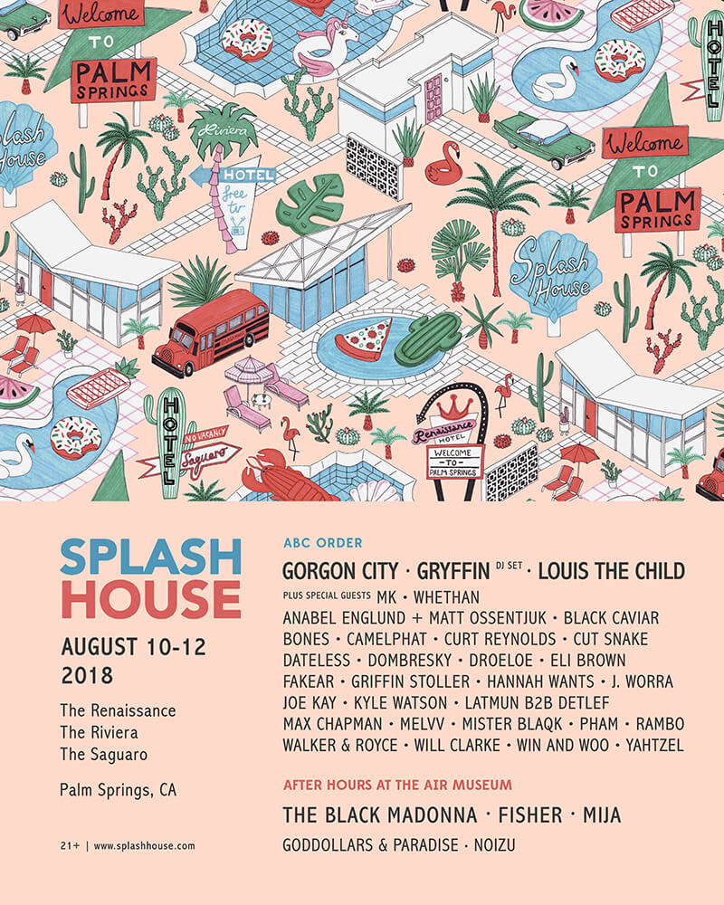 Splash House 2018 August poster