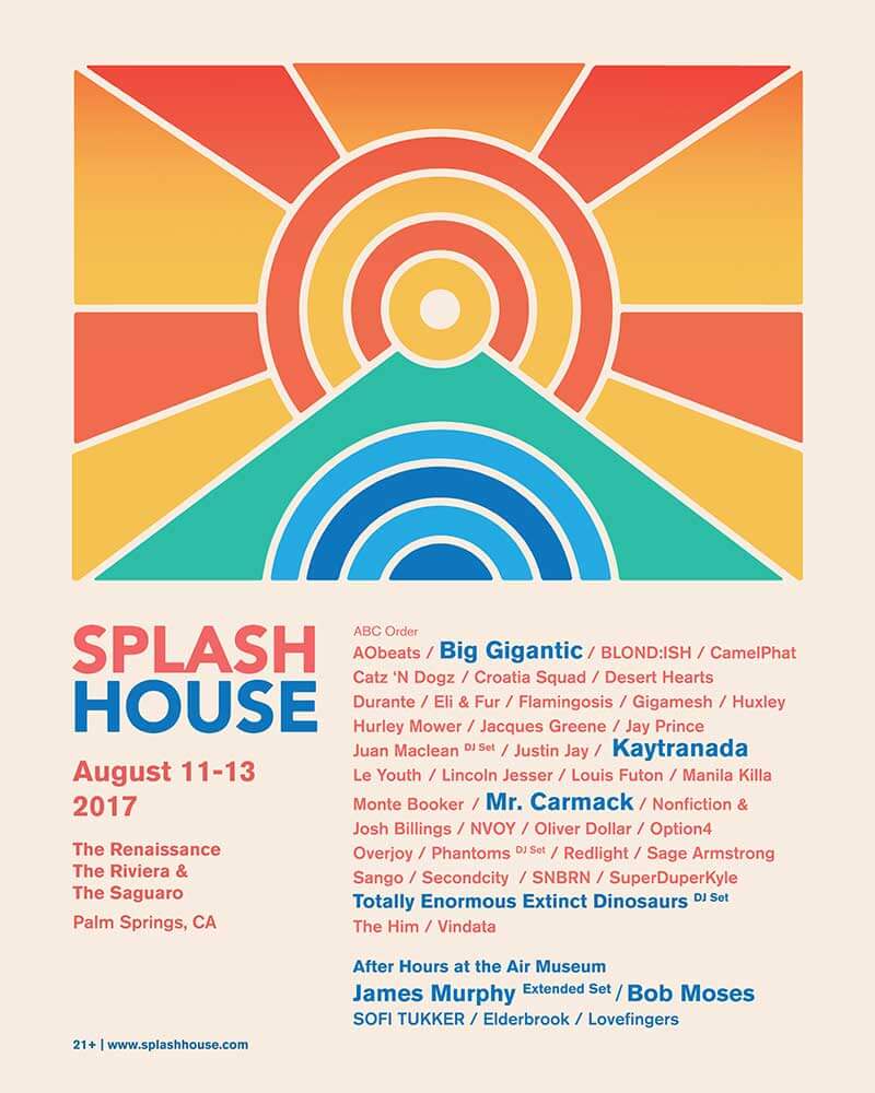 Splash House 2017 August poster