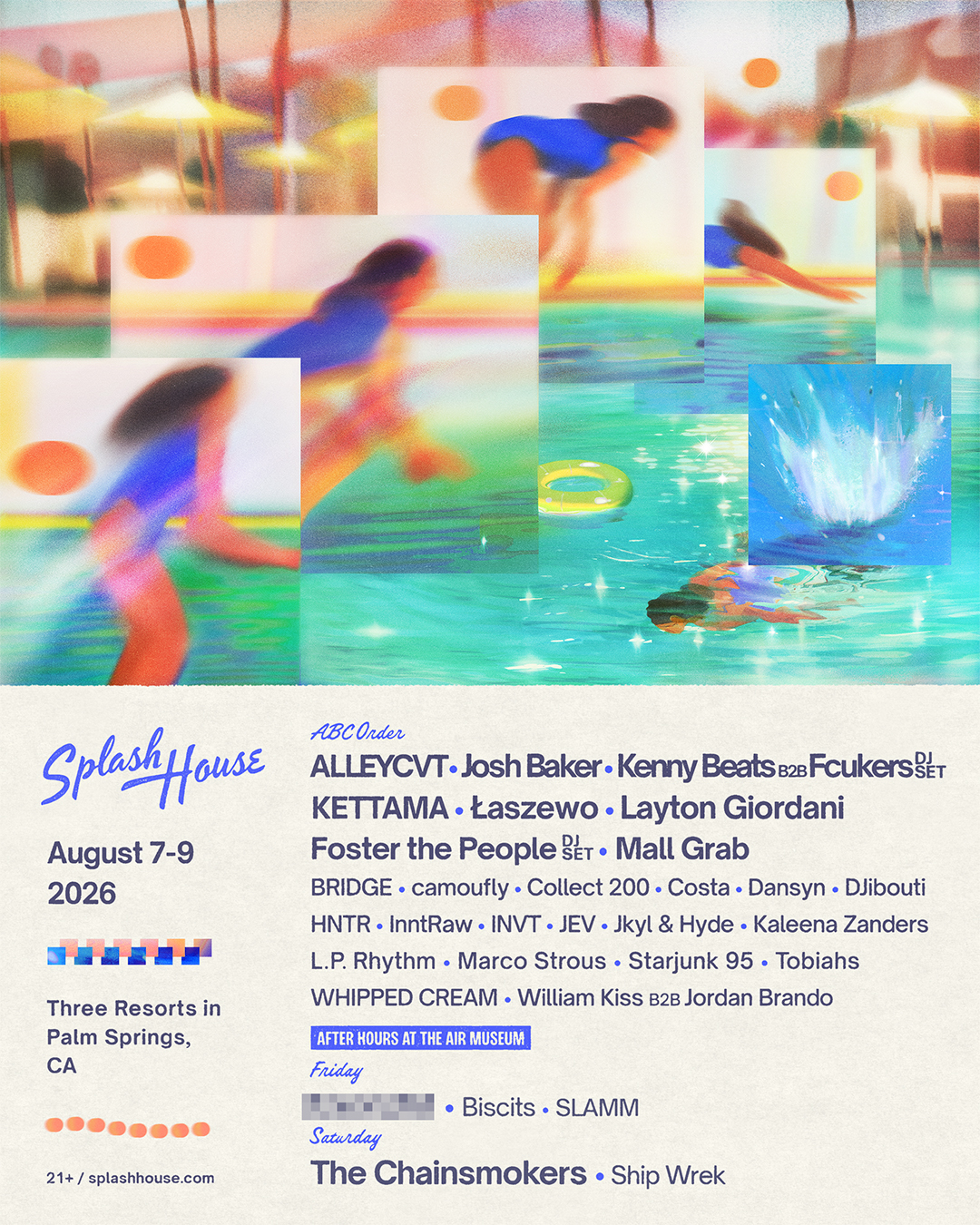 Splash House 2026 Weekend 1 poster
