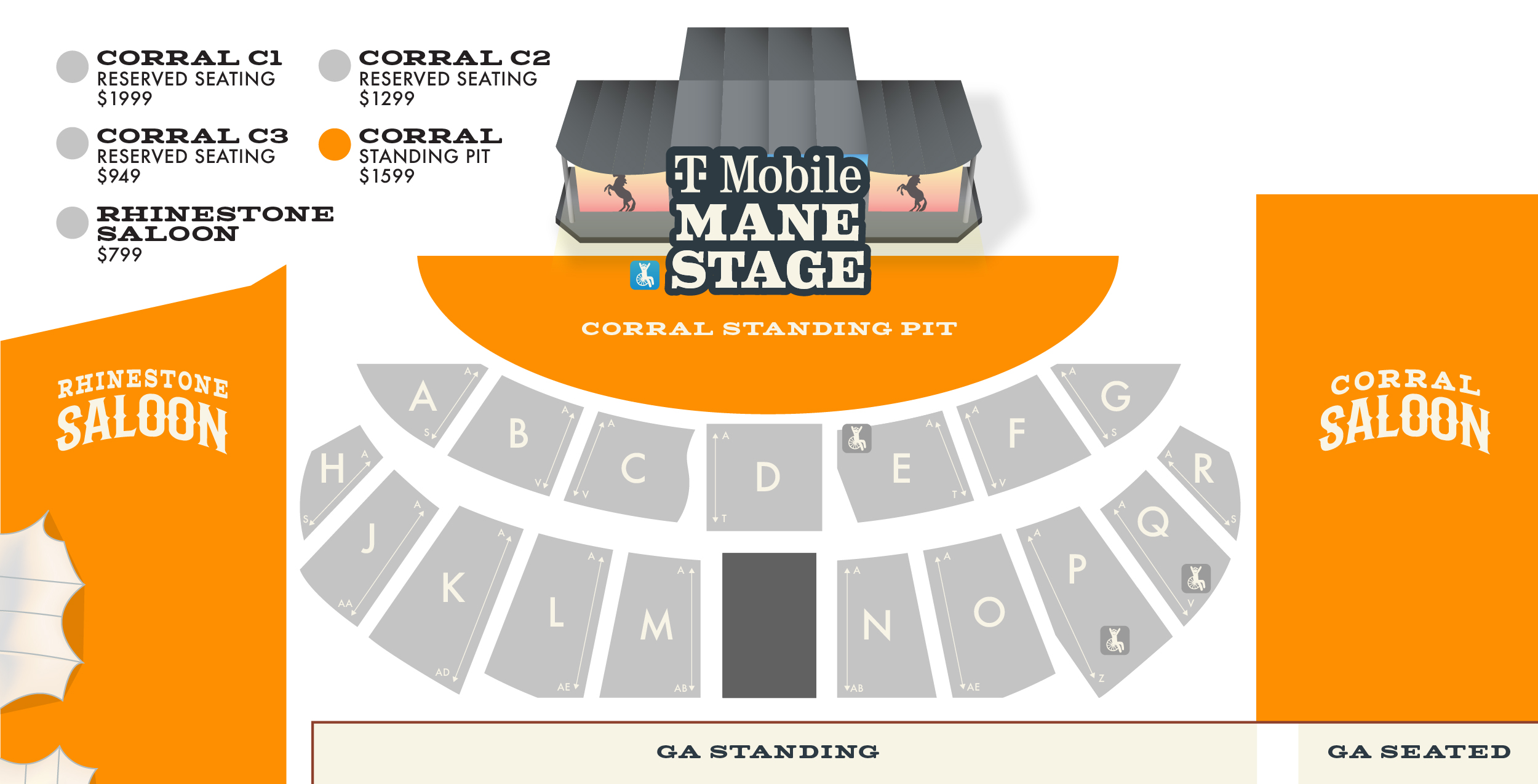 Corral Standing Pit Map