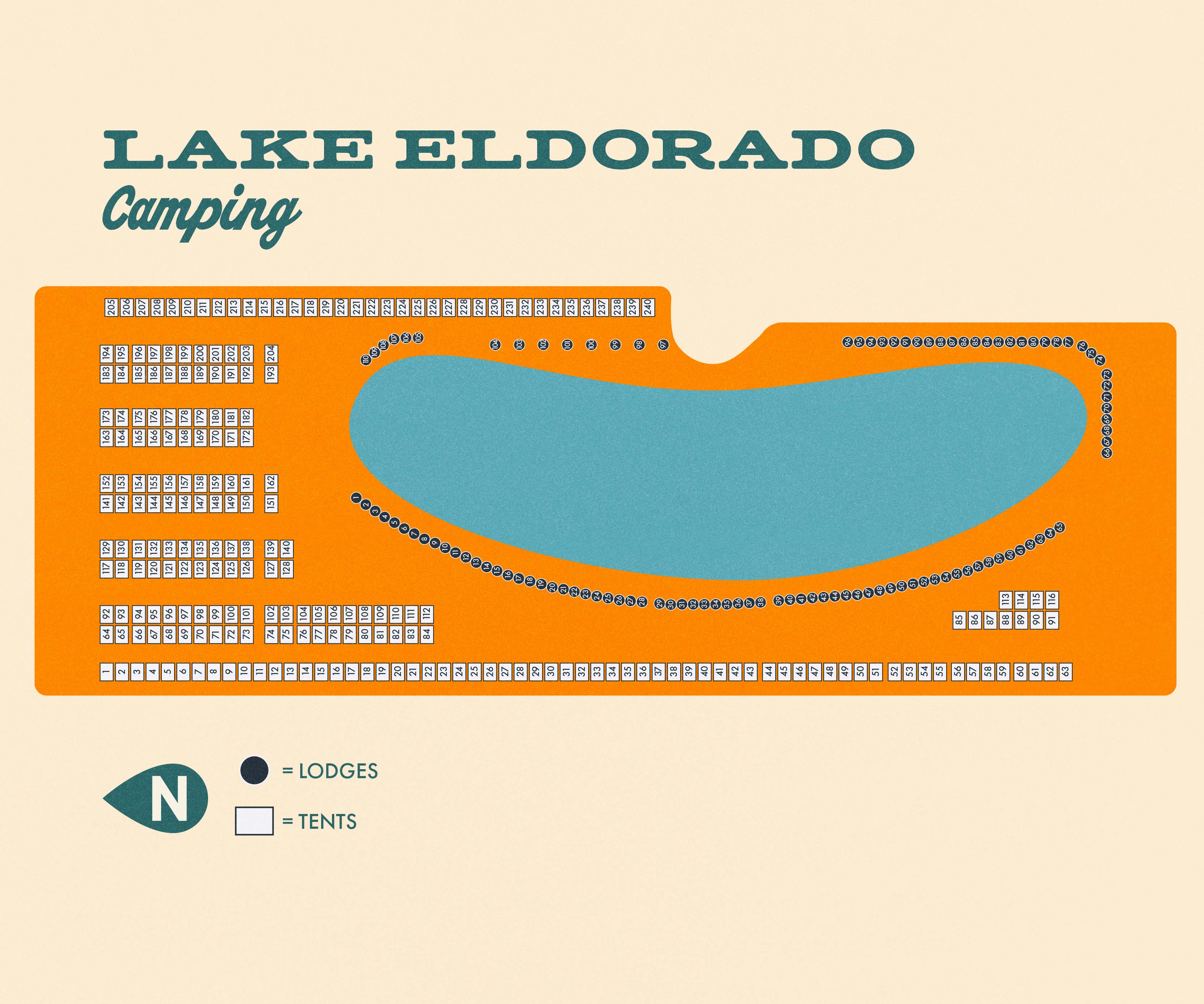 Lake Eldorado Spot Map