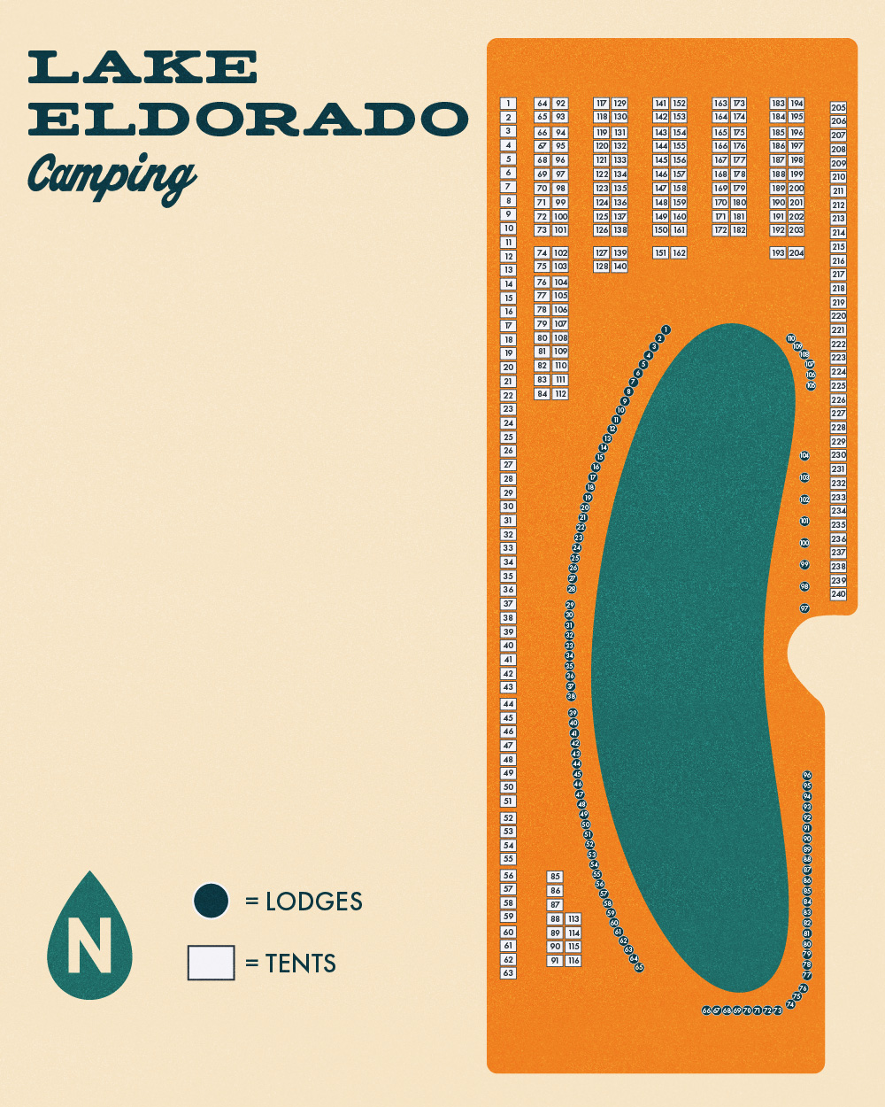 Lake Eldorado Spot Map