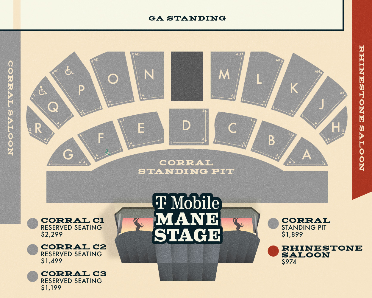 Rhinestone Saloon Map