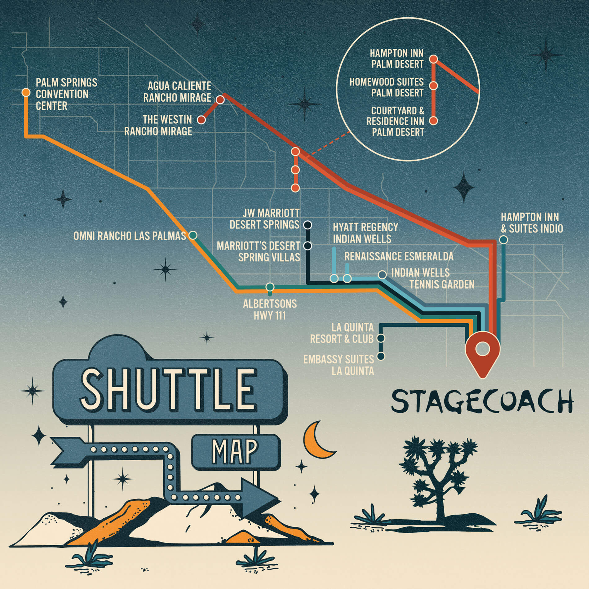 Shuttle Service Map