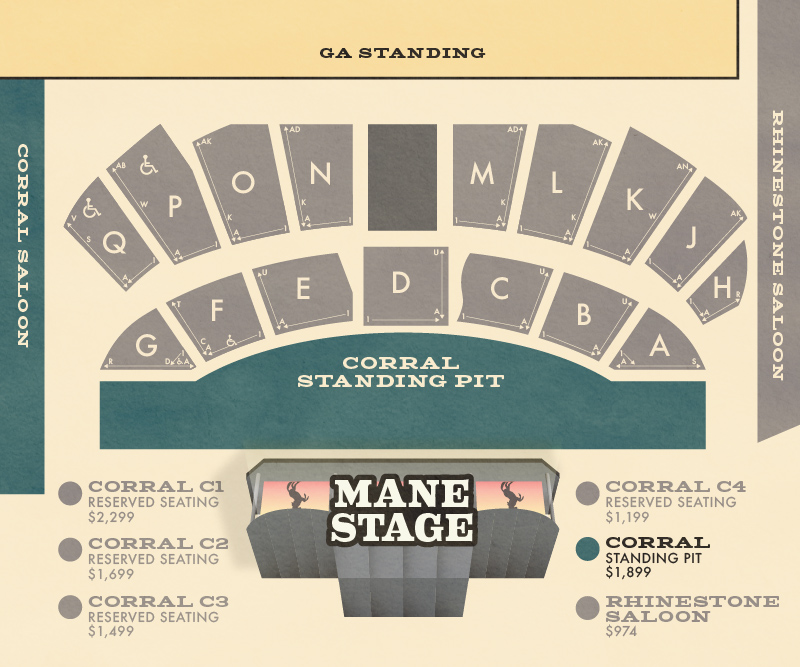 Corral Standing Pit Map