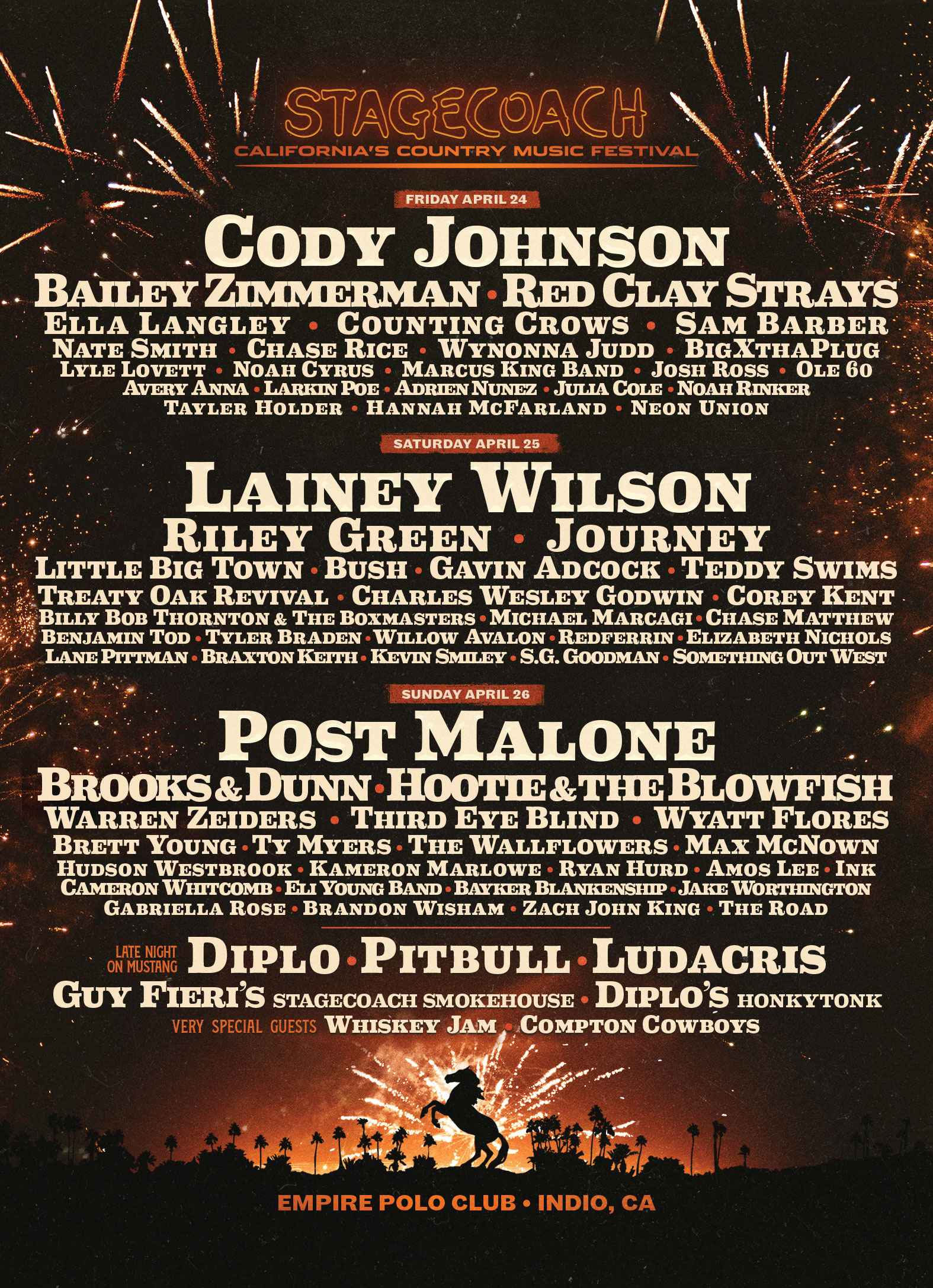 Stagecoach 2026 Lineup Poster