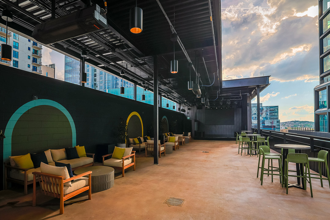 Outdoor reserved section at The Pinnacle