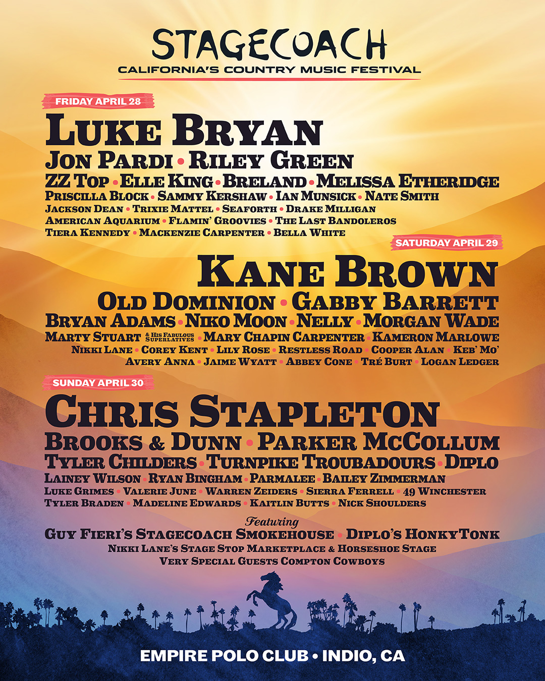 Stagecoach 2023 poster