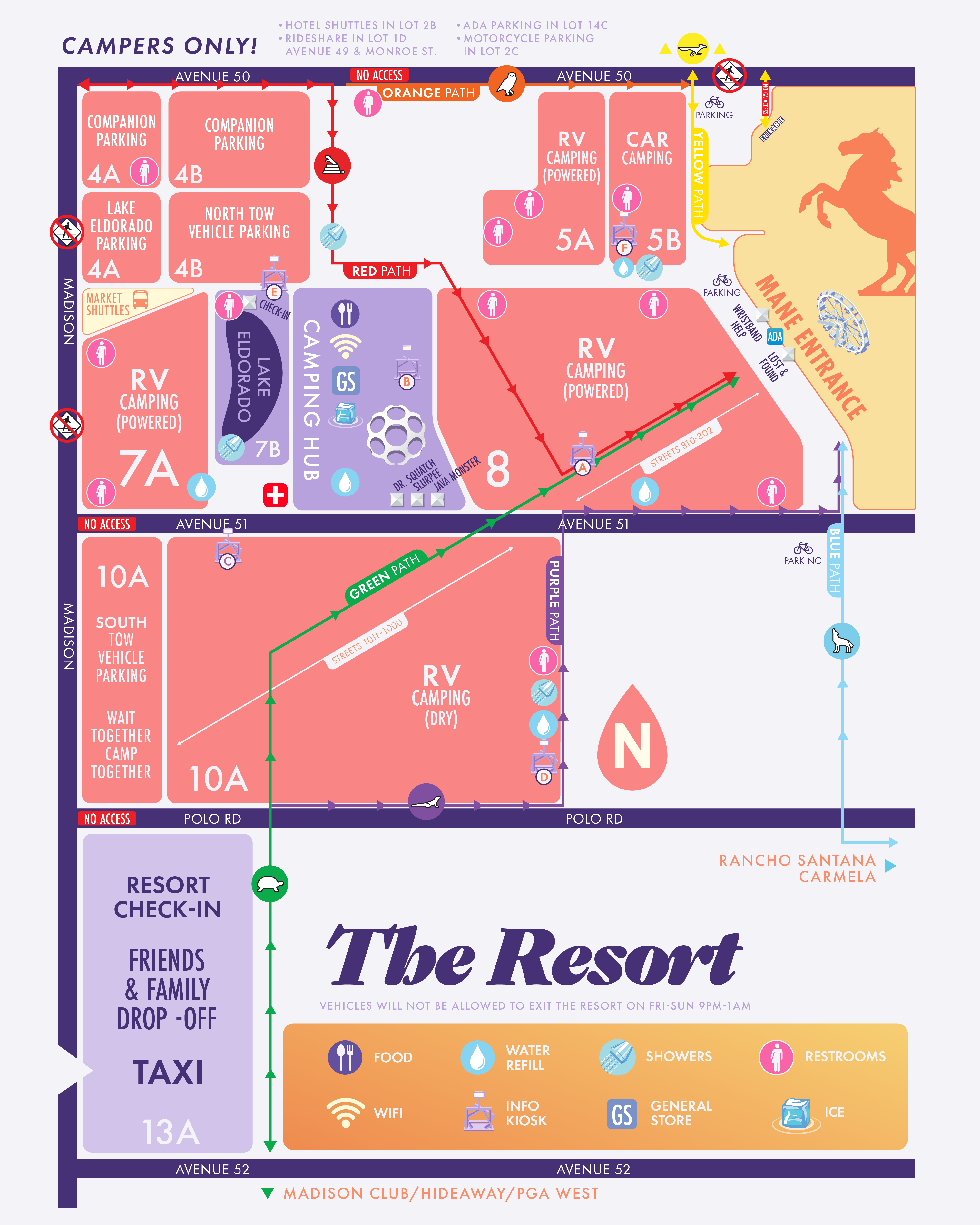 Stagecoach 2023 The Resort Map