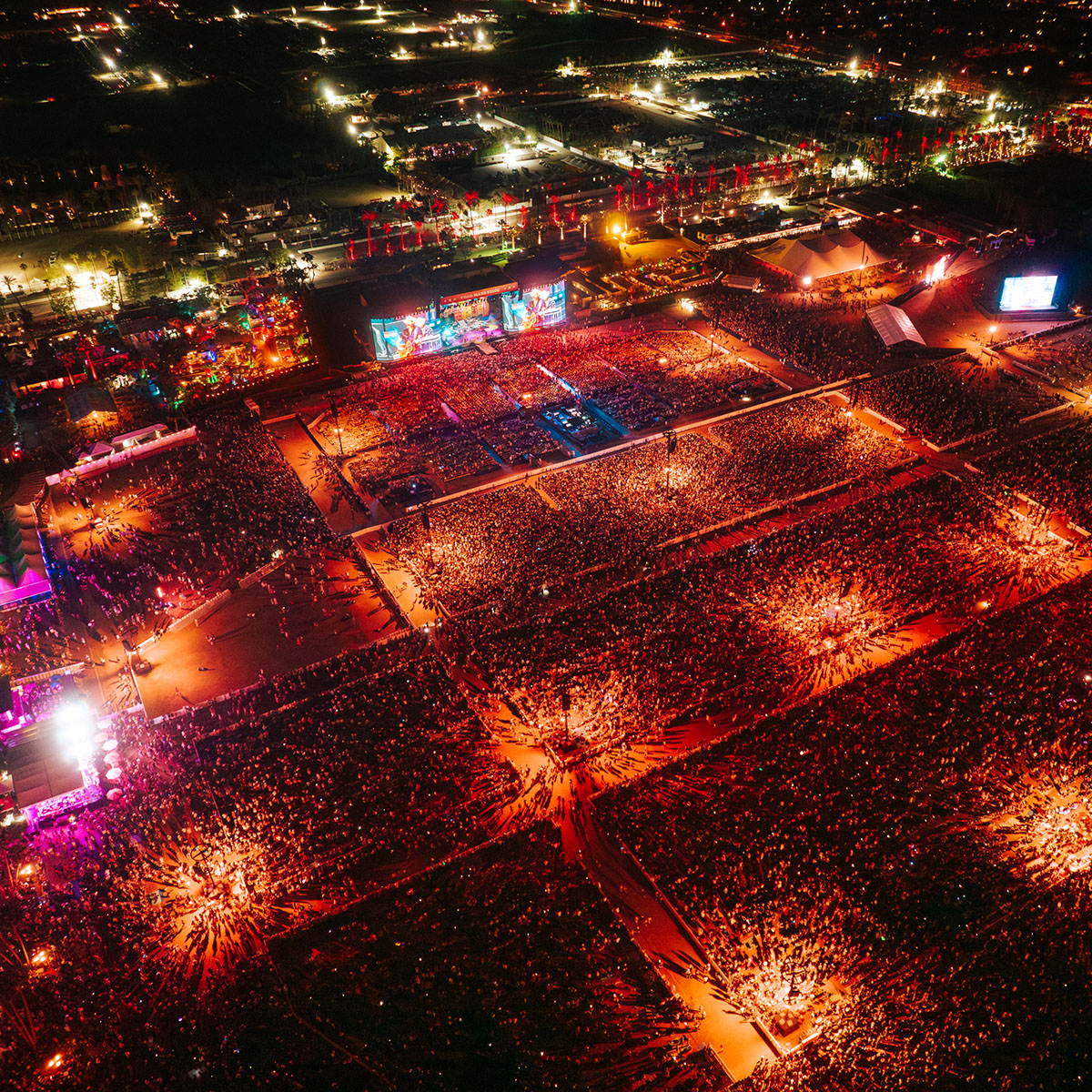 Aerial View of Festival