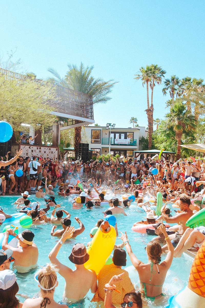 Splash House fans in pool