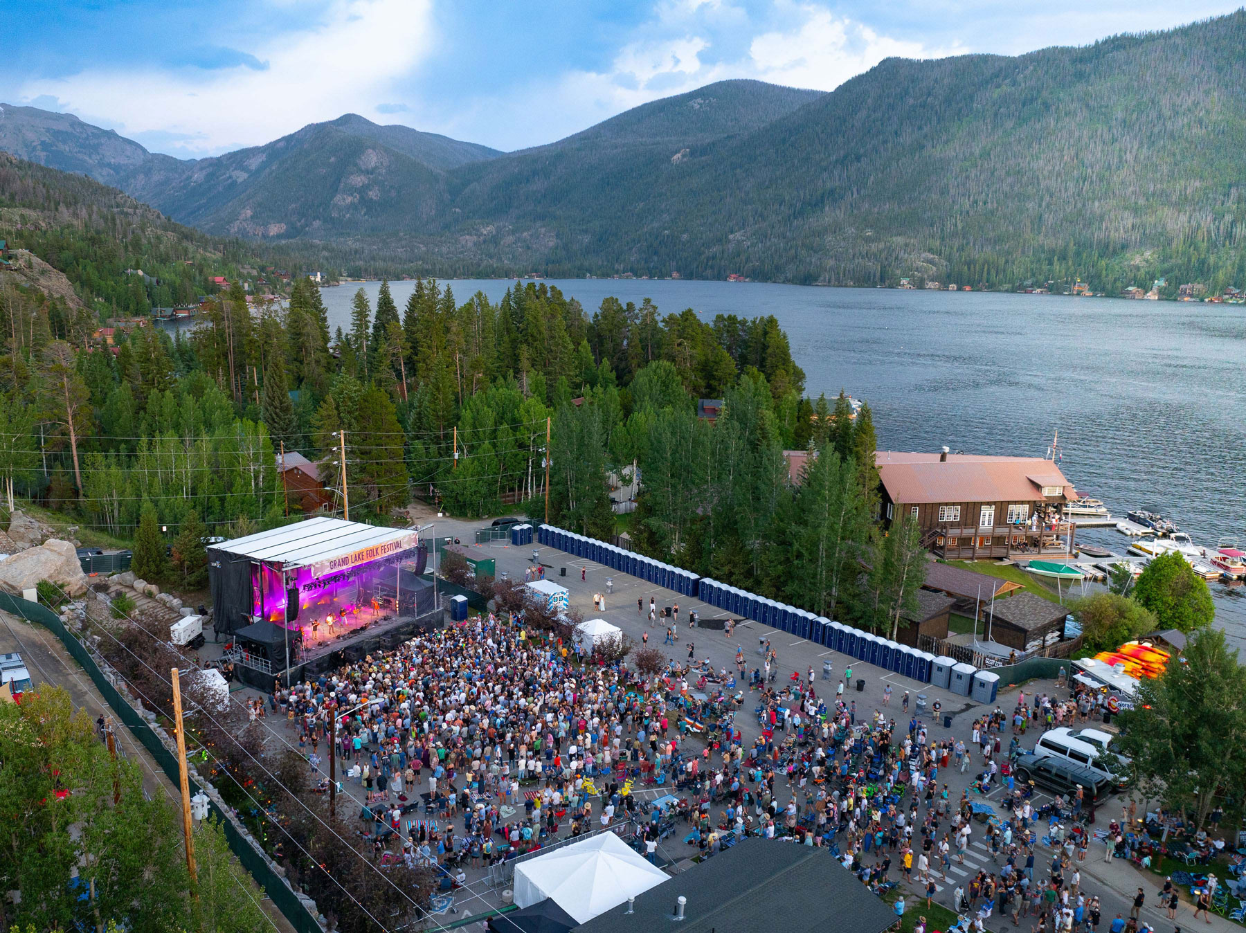 Aerial View of Festival