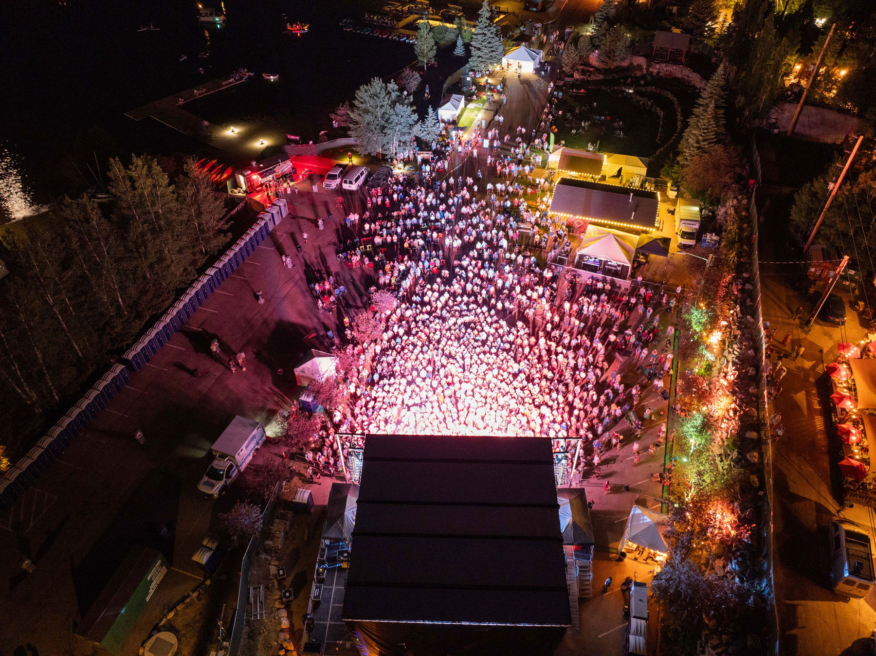 Night festival view