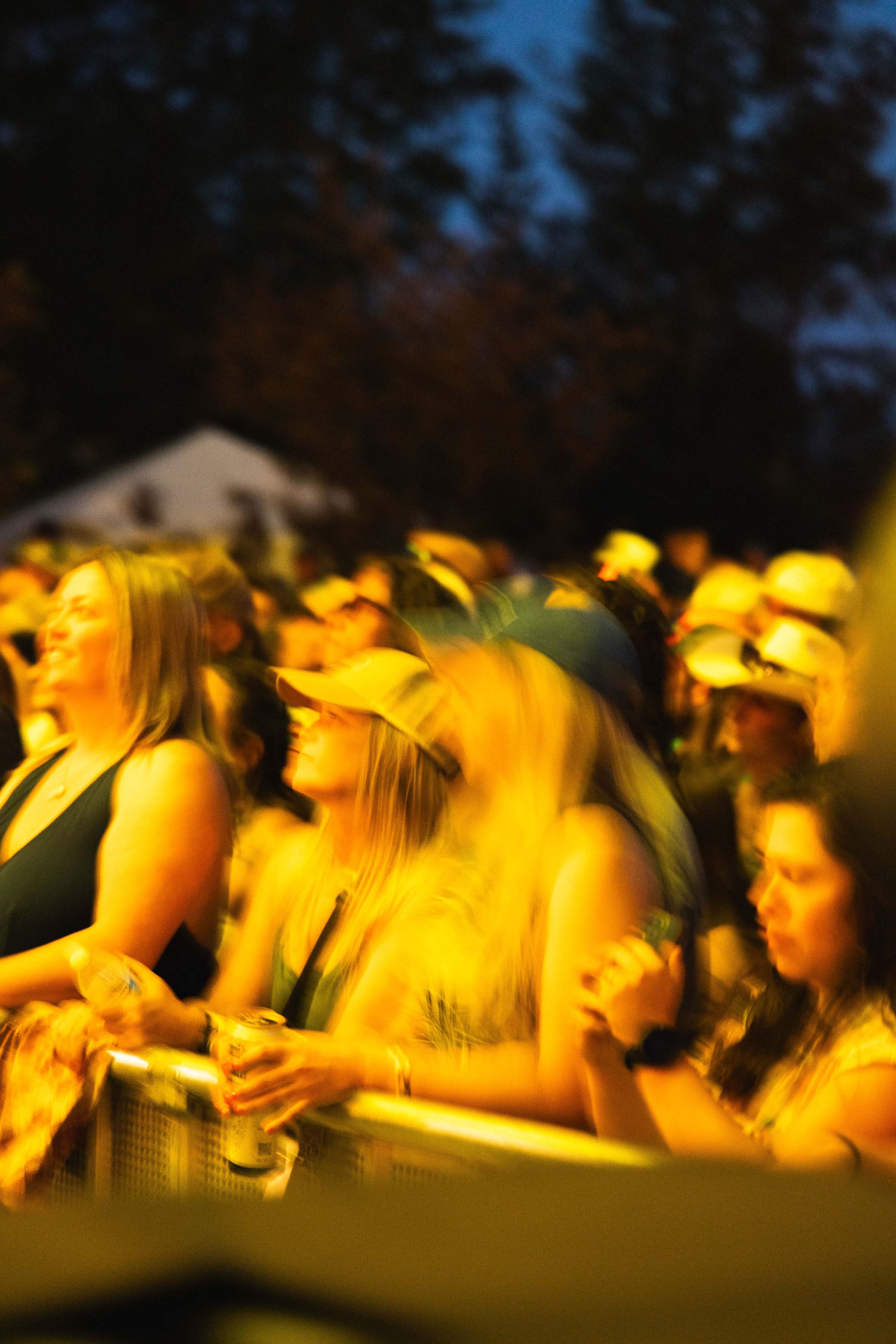 crowd watching show