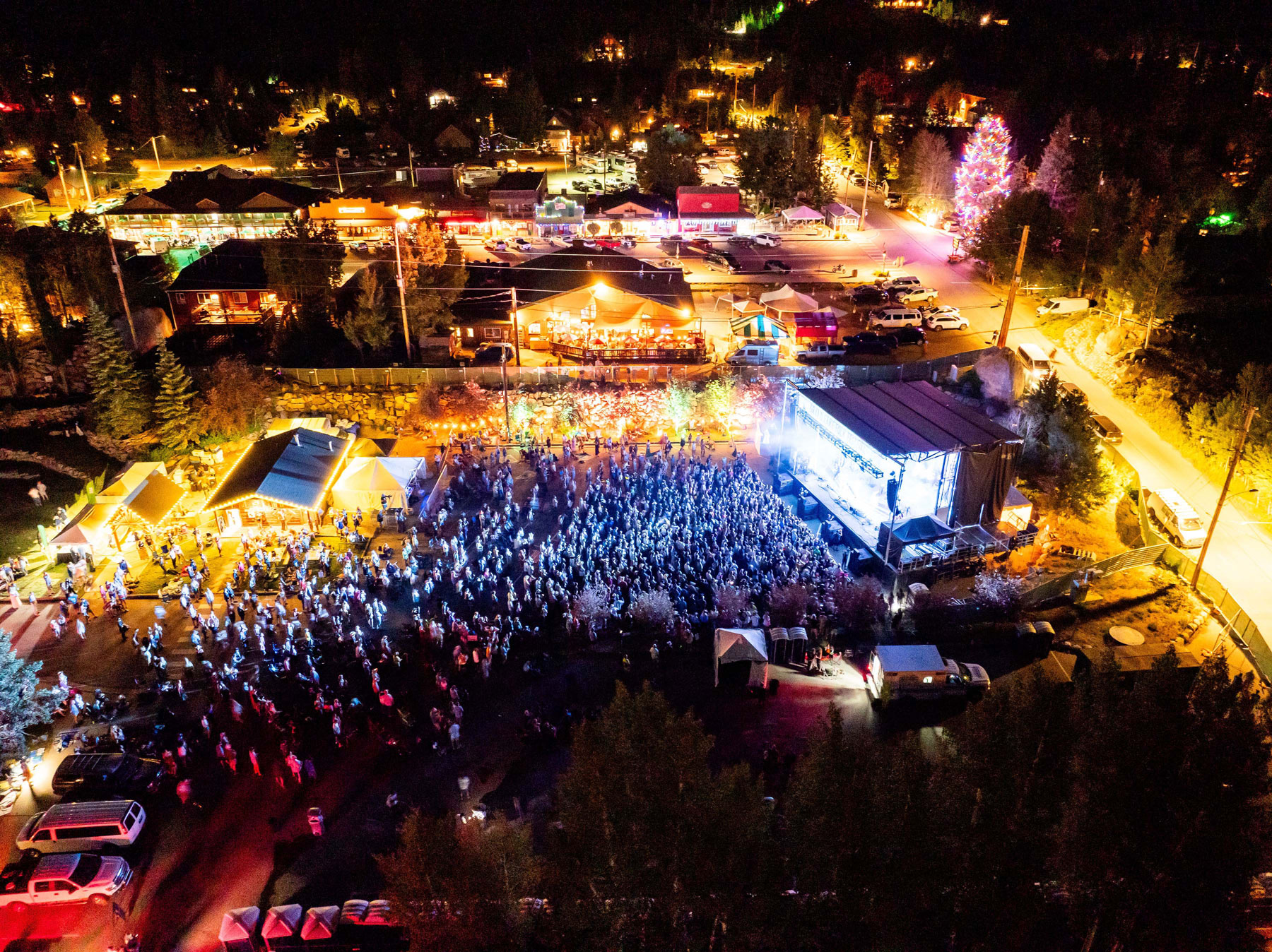 Night festival view