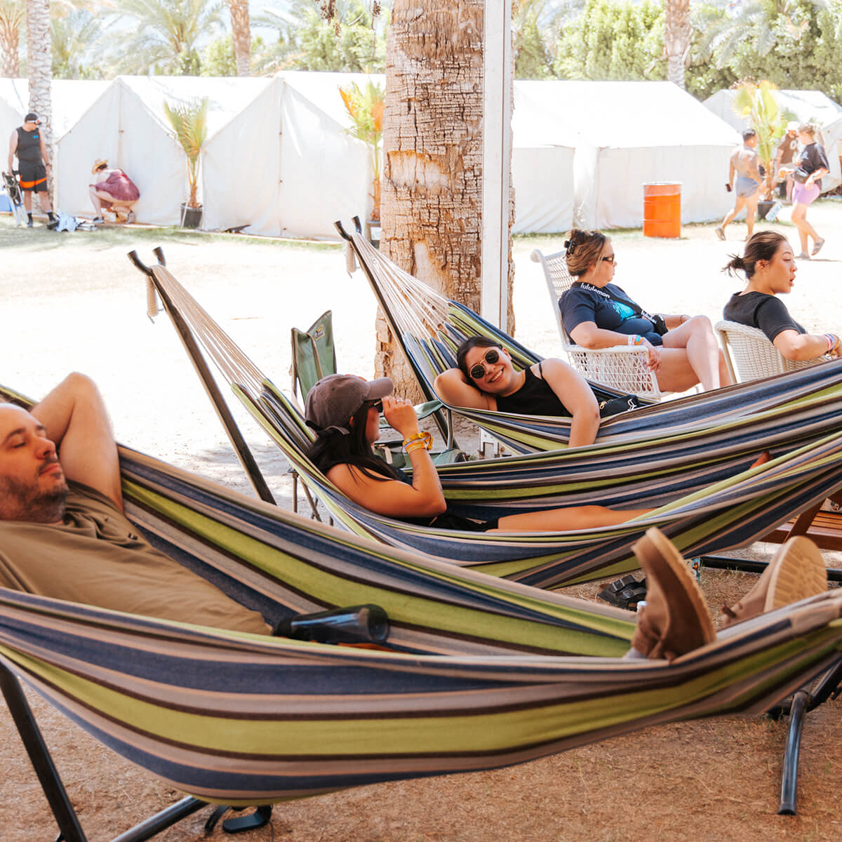 Hanging out in hammocks