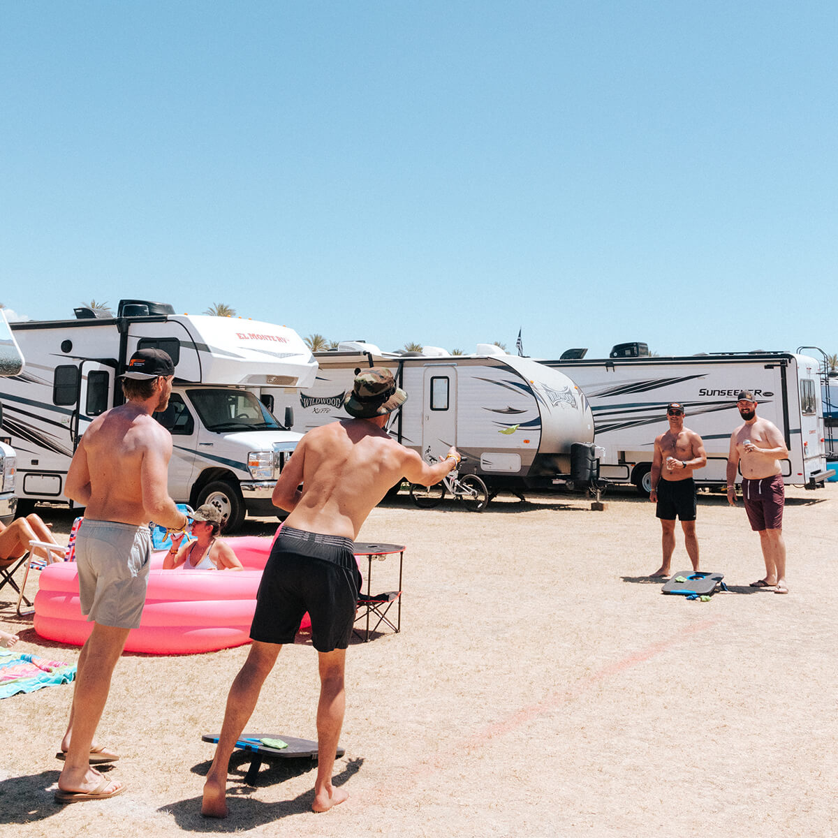 Hanging out in the RV campsite