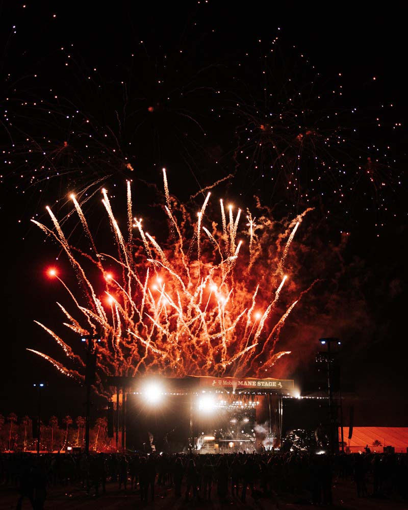 fireworks at night