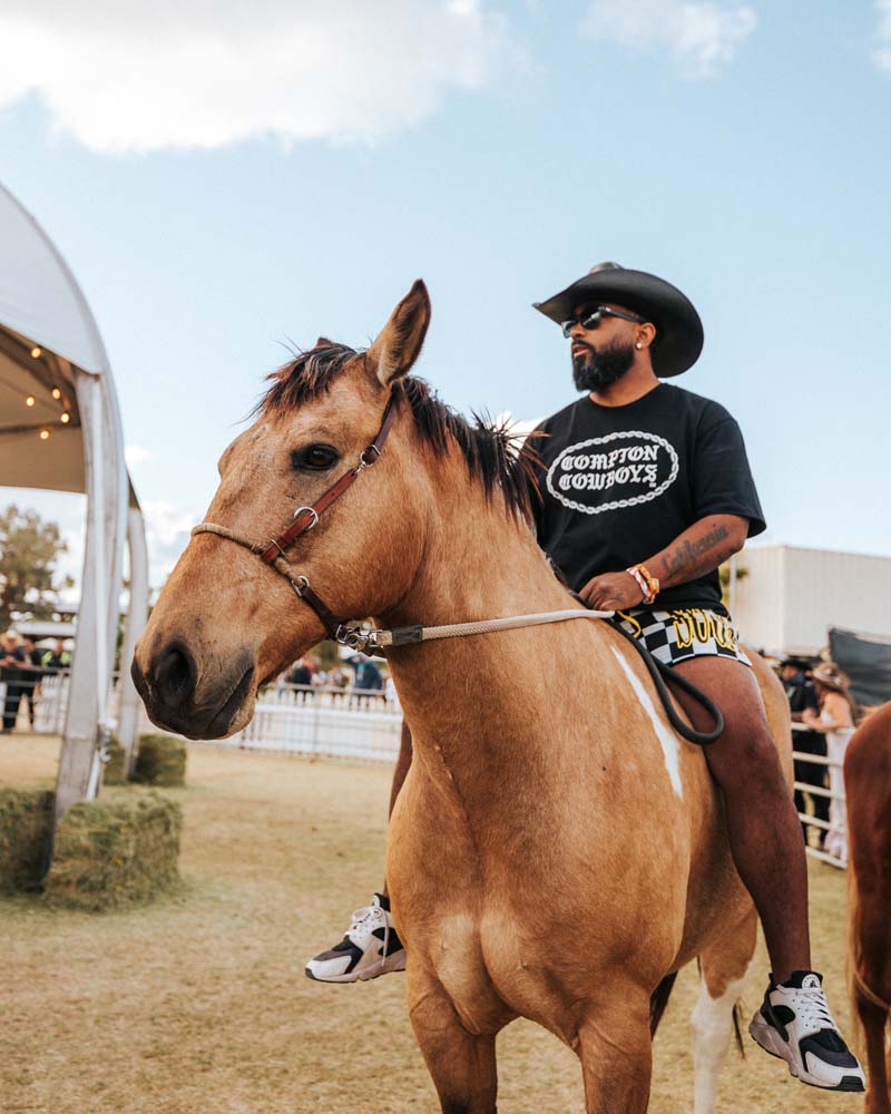 guy riding a horse