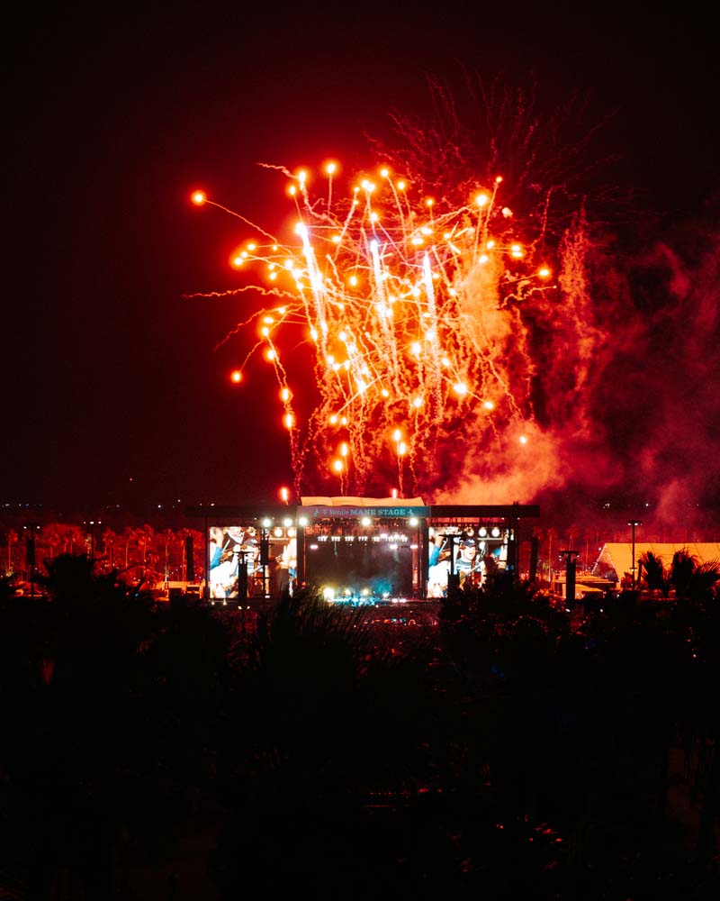 fireworks at night