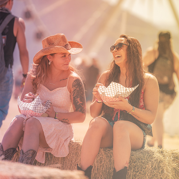 Festivalgoers at Stagecoach